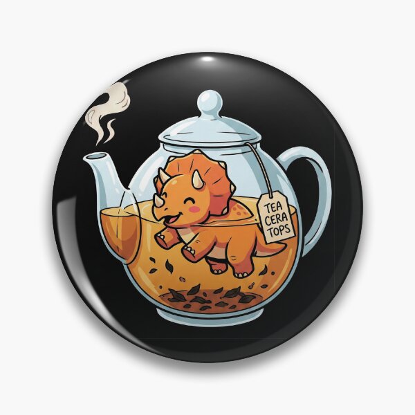 Item preview, Tea-Ceratops Cute Dinosaur Tea Pun designed and sold by AdyKurniawan.