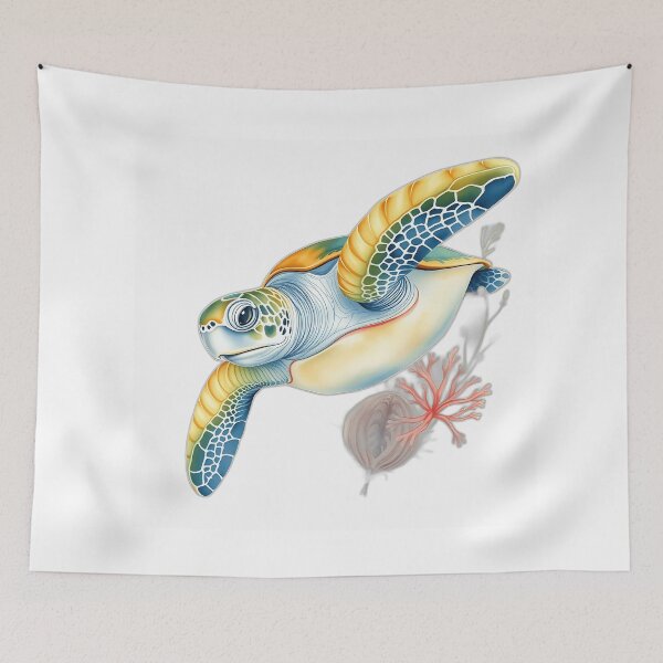 Item preview, Pastel Northern Pacific Sea Turtle designed and sold by sharon1210.