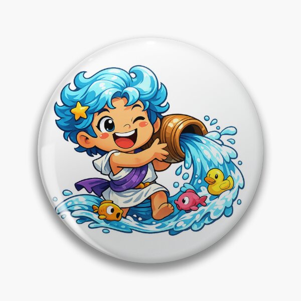 Item preview, Aquarius Zodiac Cartoon designed and sold by Arte Cartoon From TagTeam Group.