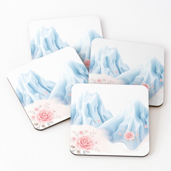 Item preview, Pastel Icebergs with Floral Patterns designed and sold by sharon1210.