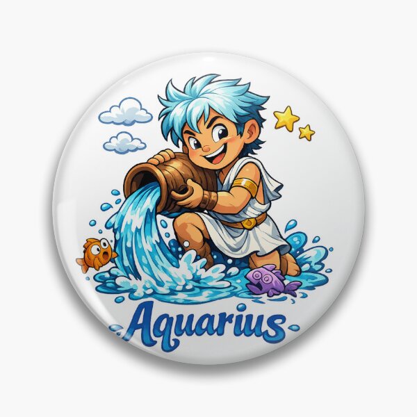 Item preview, Aquarius Zodiac design Cartoon designed and sold by Arte Cartoon From TagTeam Group.