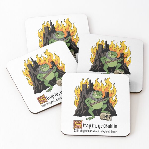 Item preview, Strap In Ye Goblin Medieval Frog Warrior designed and sold by AdyKurniawan.