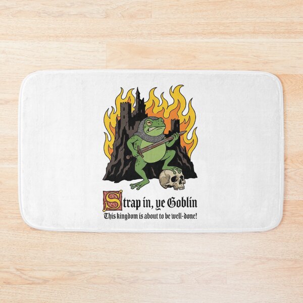 Item preview, Strap In Ye Goblin Medieval Frog Warrior designed and sold by AdyKurniawan.