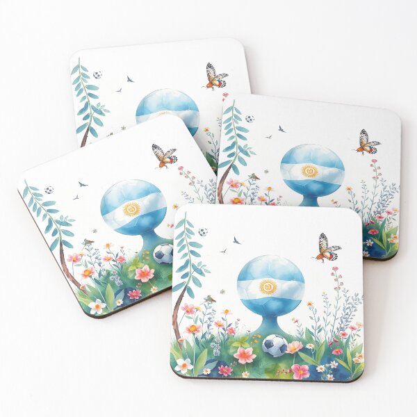 Item preview, Argentina World Cup Watercolor Scene designed and sold by sharon1210.