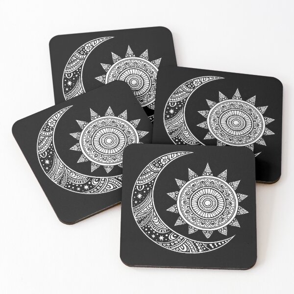 Item preview, Celestial Sun and Moon Mandala designed and sold by PrettyRottenCo.