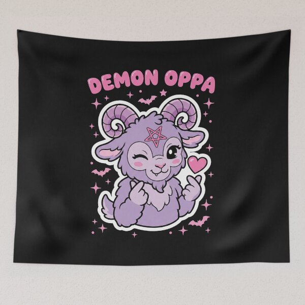 Item preview, Demon Oppa Cute Pastel Goth Baphomet designed and sold by AdyKurniawan.