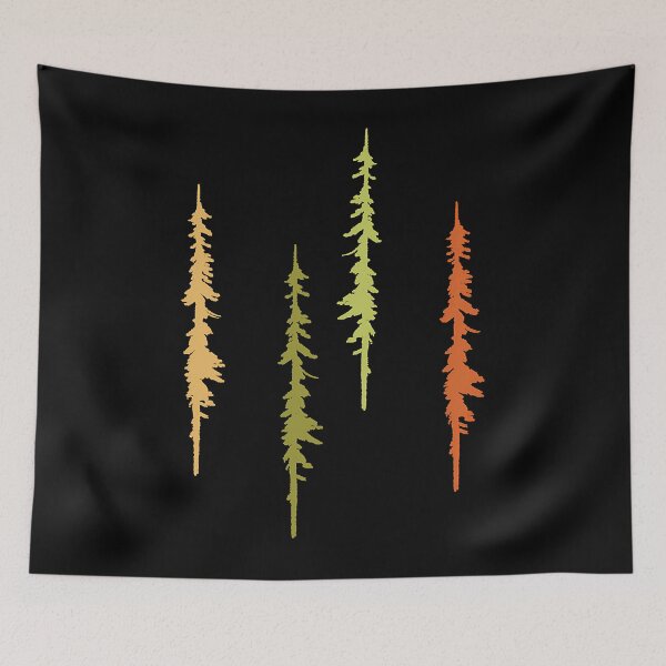 Item preview, Minimal Winter Trees Silhouette designed and sold by yggqugevi93.