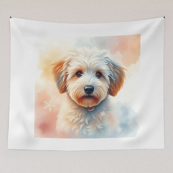 Item preview, Dreamy Aussie Doodle Watercolor designed and sold by sharon1210.