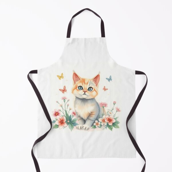Item preview, Atomic Cat with Pastel Flora & Butterflies designed and sold by sharon1210.