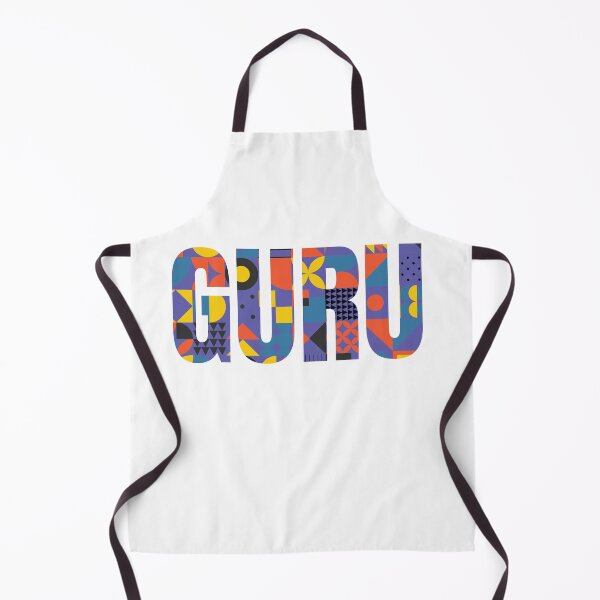 Item preview, GURU is a typographic design featuring the word “GURU” filled with a repeating pattern designed and sold by PIXEL POP DESIGNS - Beyond the Norm!.