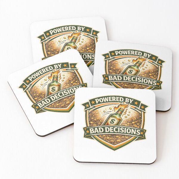 Item preview, Powered by Bad Decisions designed and sold by Throwing-Corn.
