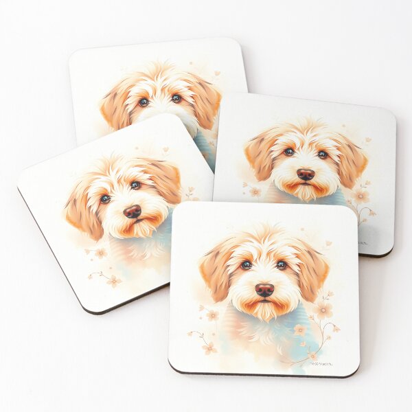 Item preview, Aussie Doodle Watercolor Portrait designed and sold by sharon1210.