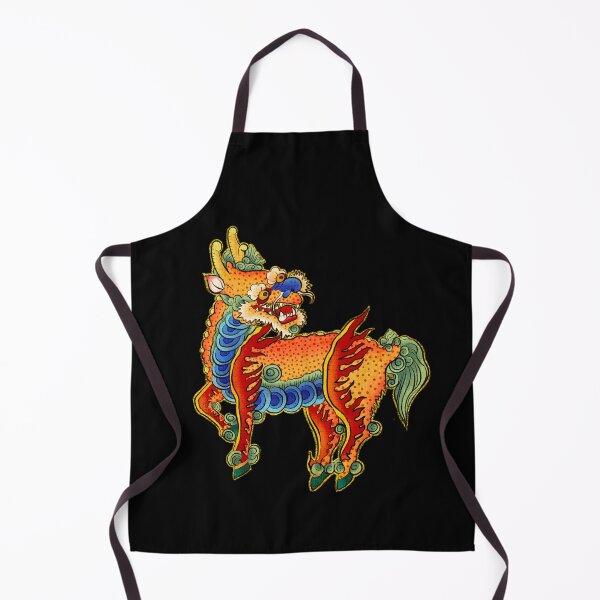 Item preview, Majestic Red Kirin: Noble Guardian of the Night  designed and sold by QamarART Paintings.