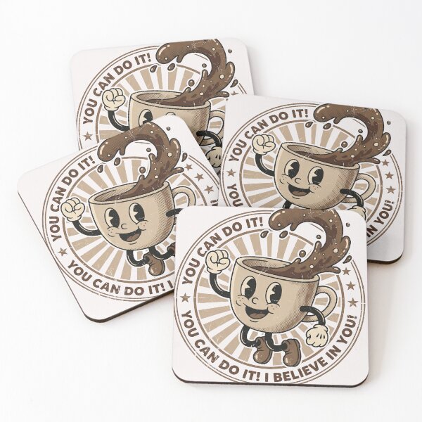 Item preview, You Can Do It Retro Coffee Motivation designed and sold by AdyKurniawan.
