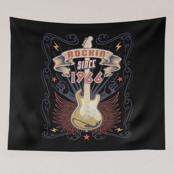 Item preview,  Rockin' Since 1966 Rock Music Lover designed and sold by Malisha-Store.