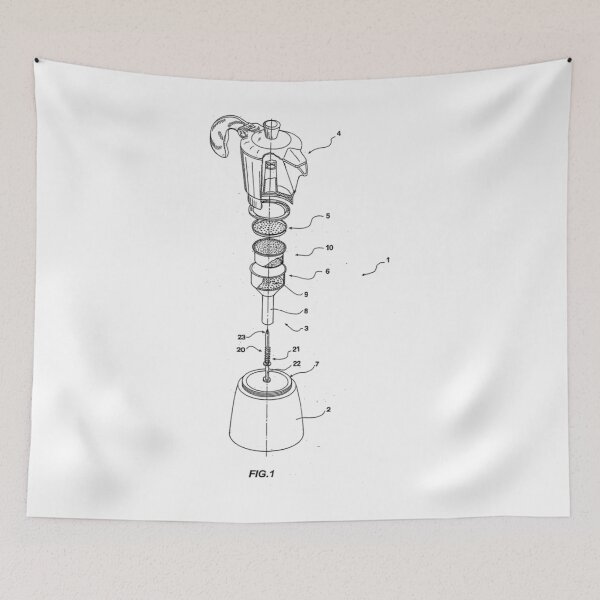 Item preview, Moka Pot Patent Drawing designed and sold by yggqugevi93.