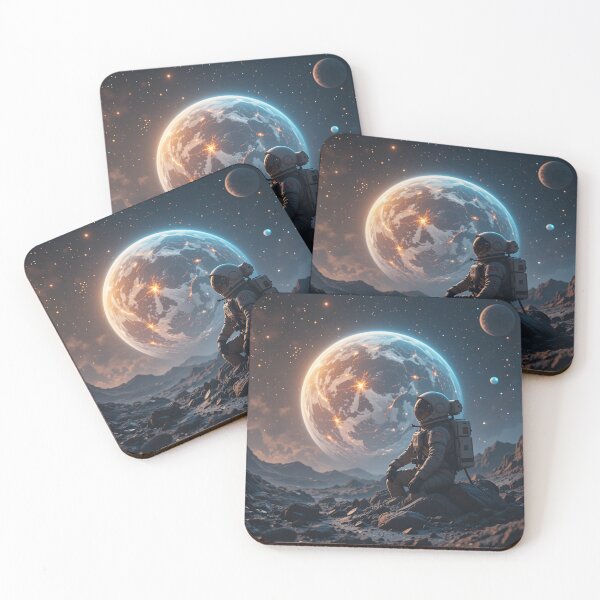 Item preview, Astronaut Watching Earth in Silence designed and sold by PixelVibe782.