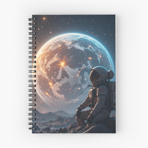 Item preview, Astronaut Watching Earth in Silence designed and sold by PixelVibe782.