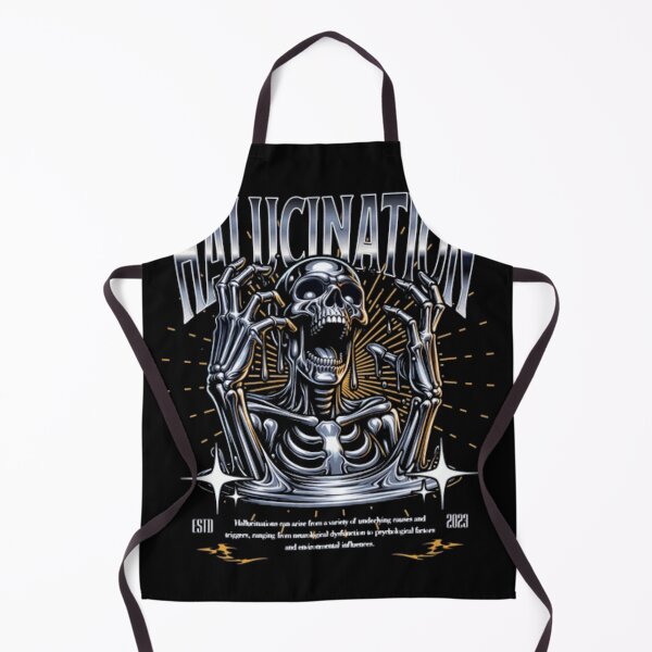Item preview, Hallucination Skull - Surreal Chrome Skeleton Dark Art designed and sold by GenZFashion000.