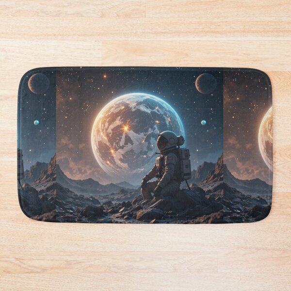 Item preview, Astronaut Watching Earth in Silence designed and sold by PixelVibe782.