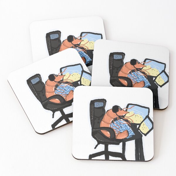 Item preview, Shimp in gaming chair with headphones xx designed and sold by MysticRacoon6.