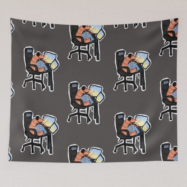 Item preview, Shimp in gaming chair with headphones xx designed and sold by MysticRacoon6.