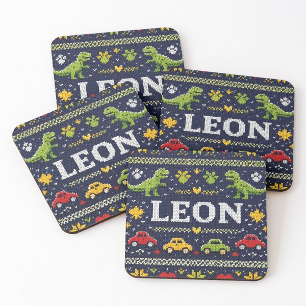 Item preview, Leon knitting design with dinosaurs and cars designed and sold by Mauswohn.