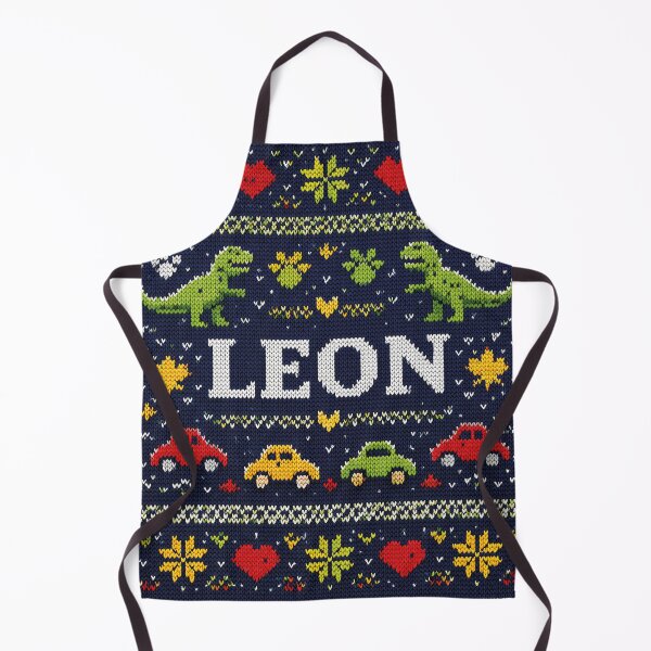 Item preview, Leon knitting design with dinosaurs and cars designed and sold by Mauswohn.