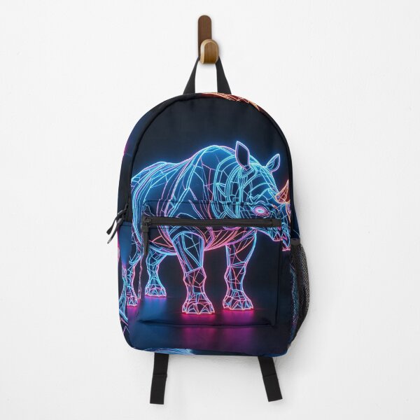 Item preview, Neon Cyberpunk Rhino designed and sold by PixelVibe782.