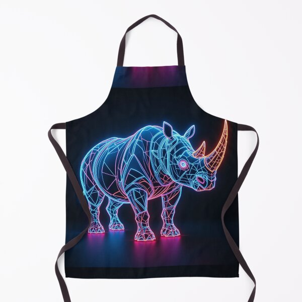 Item preview, Neon Cyberpunk Rhino designed and sold by PixelVibe782.