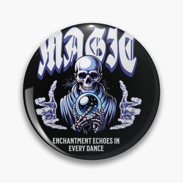 Item preview, Magic Skeleton Sorcerer - Mystical Crystal Ball Dark Art designed and sold by GenZFashion000.