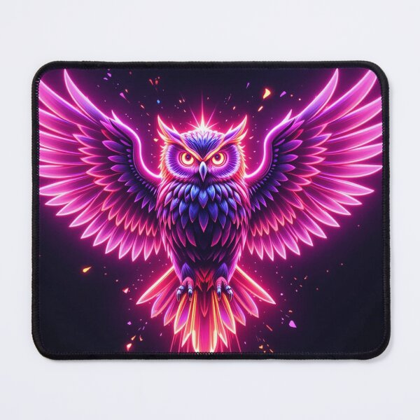 Item preview, Neon Mystic Owl designed and sold by PixelVibe782.