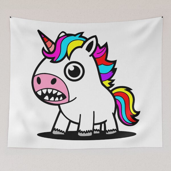 Item preview, unicorn designed and sold by QuanntixArt.