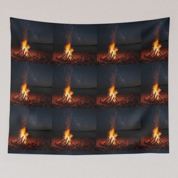 Item preview, Starlit Campfire by the Water designed and sold by PixelVibe782.