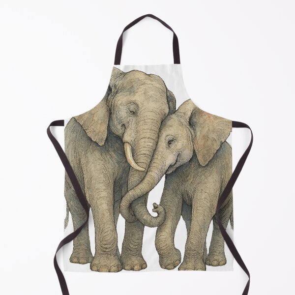Item preview, A Pair Of Loving Elephants designed and sold by Lion and Lamb Design.