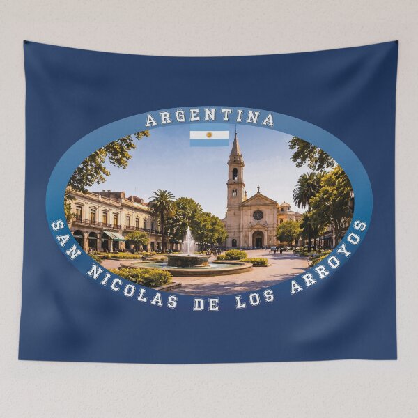 Item preview, San Nicolás de los Arroyos Argentina Travel designed and sold by Thistle-TShop.