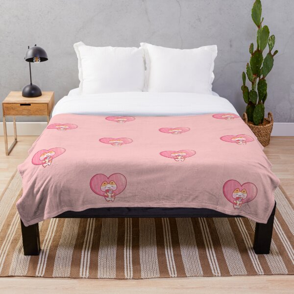 Item preview, Cute Cat Holding Flowers with Pink Heart designed and sold by Plaifa-Art.