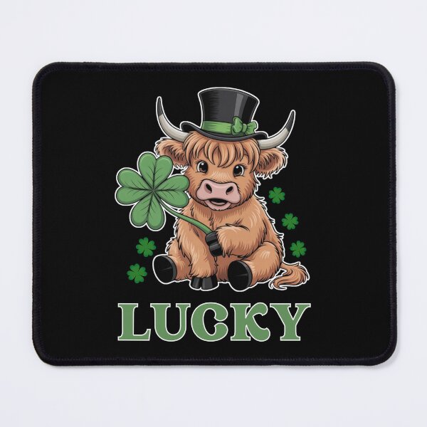 Item preview, St. Patrick's Day Lucky Highland Cow designed and sold by JRice66.