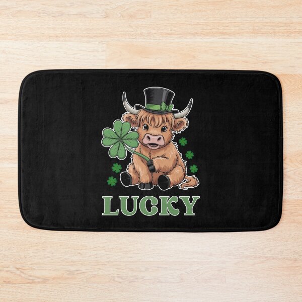 Item preview, St. Patrick's Day Lucky Highland Cow designed and sold by JRice66.