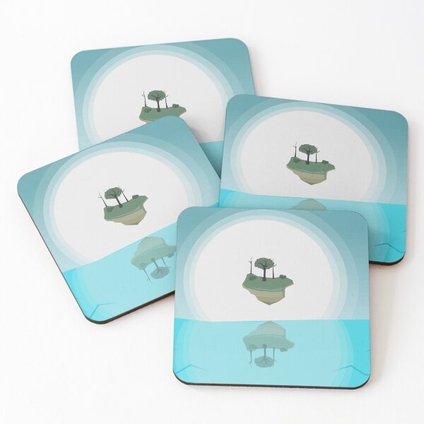 Item preview, Floating island vector landscape designed and sold by havusuoart.