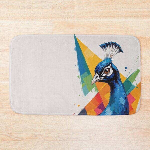 Item preview, Vibrant Peacock Portrait Modern Art designed and sold by Tootley.