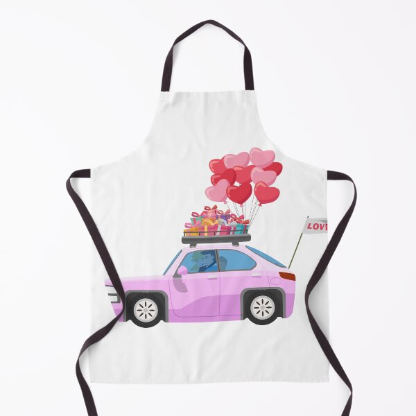 Item preview, Romantic Road Trip Couple with Heart Balloons and Gifts designed and sold by Preat Landscape Vector.