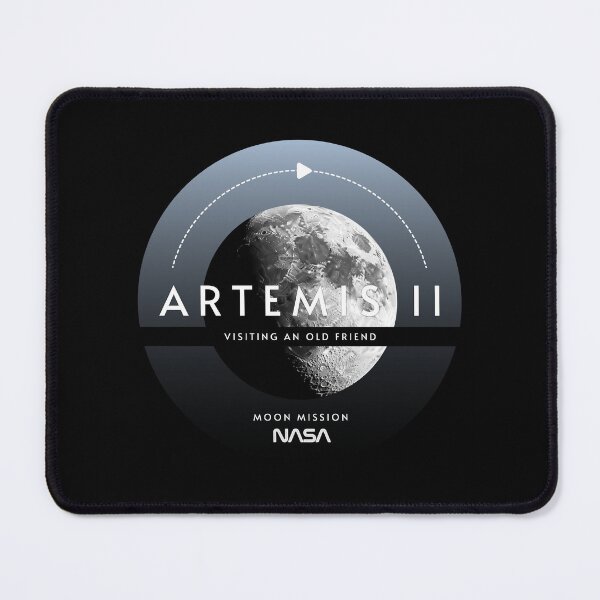 Artemis II Moon Mission Visiting An Old Friend NASA Art Mouse Pad