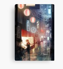 Nacht in Tokio Leinwanddruck