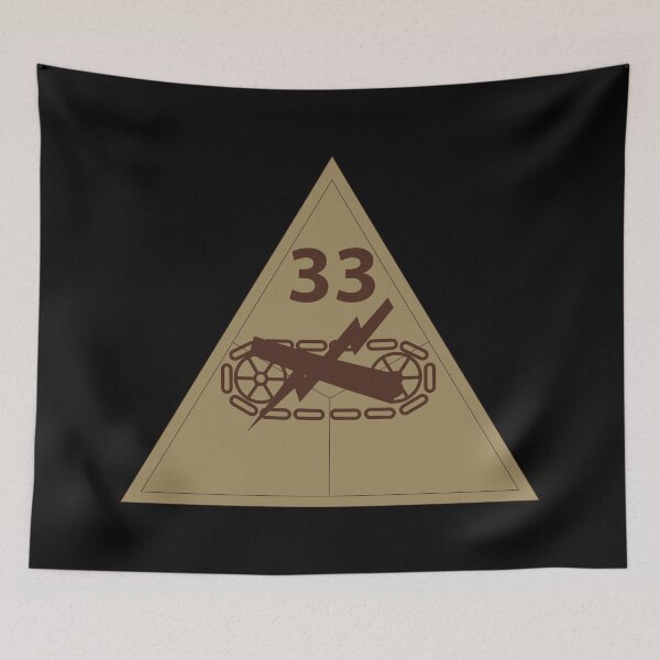 Item preview, Army - SSI - 33rd Armored Division - Subdued Desert X 300 designed and sold by Military Insignia Products.