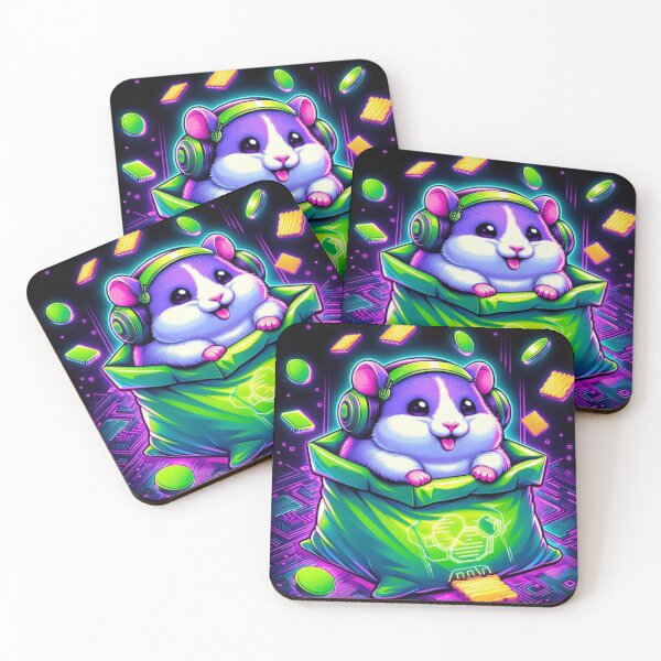 Item preview, Funny Cyberpunk Hamster - Pro Gamer Mode - Neon Snacks  designed and sold by NEON ALLEY.