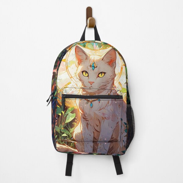 Item preview, Sacred Guardian Cat in Stained Glass Garden designed and sold by KiraChie.
