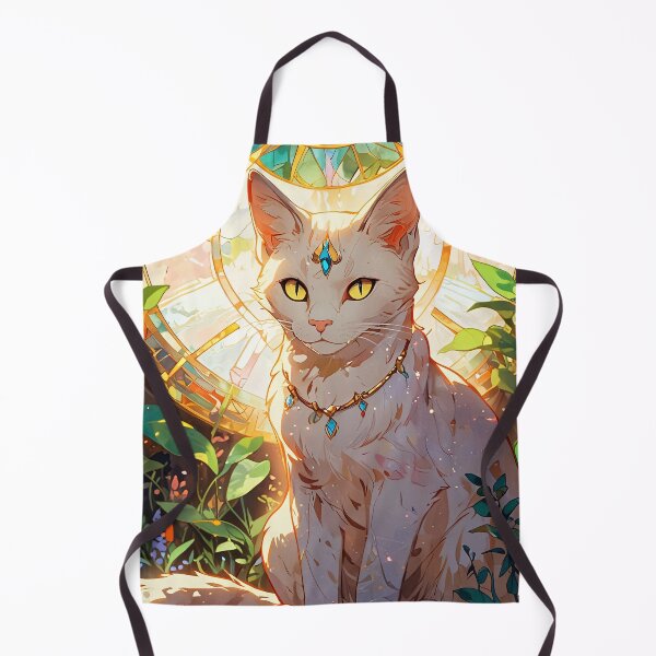 Item preview, Sacred Guardian Cat in Stained Glass Garden designed and sold by KiraChie.