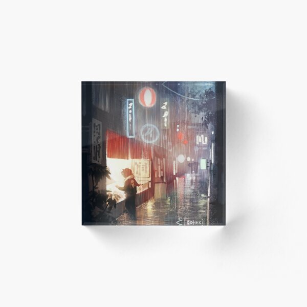Night in Tokyo Acrylic Block