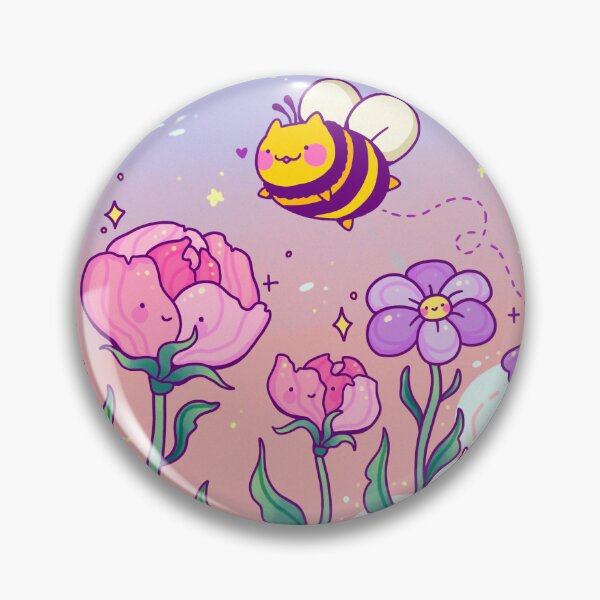 Item preview, Bee Cats and Flower Field designed and sold by Plaifa-Art.